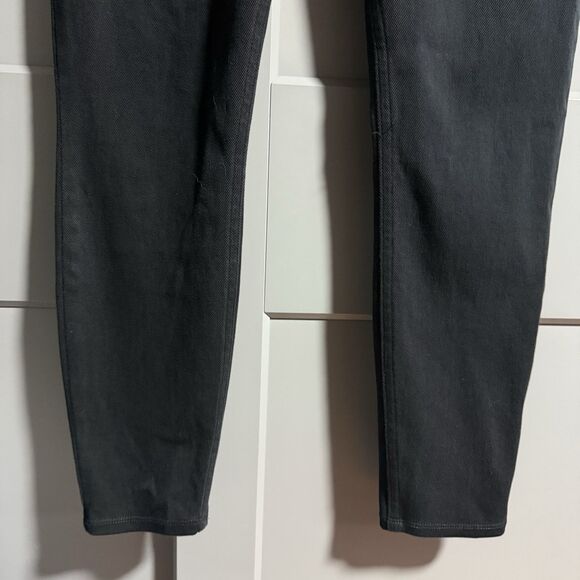 Spanx Women Skinny Leg Elastic Waist Denim Jegging Black Large Waist 31" Stretch - Picture 5 of 11